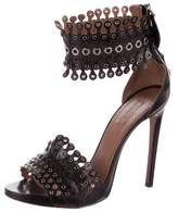 Thumbnail for your product : Alaia Grommet Leather Sandals