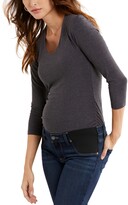 Thumbnail for your product : A Pea in the Pod Luxe Side Ruched 3/4 Sleeve Maternity T Shirt