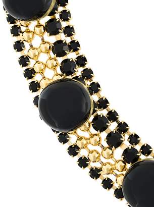 Marni embellished semi-circle pendant necklace