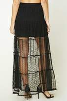 Thumbnail for your product : Forever 21 Tiered Polka Dot Mesh Skirt