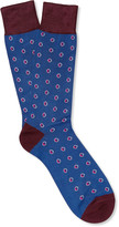 Thumbnail for your product : Paul Smith Half Moon Cotton-Blend Socks