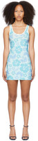 Thumbnail for your product : OMIGHTY SSENSE Exclusive Blue Hibiscus Tank Dress