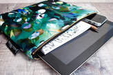 Thumbnail for your product : Jessica Wilde Midnight Botanica Velvet Zip Bag | Amethyst