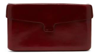 Lemaire Case Vegetable Tanned Leather Clutch - Womens - Red