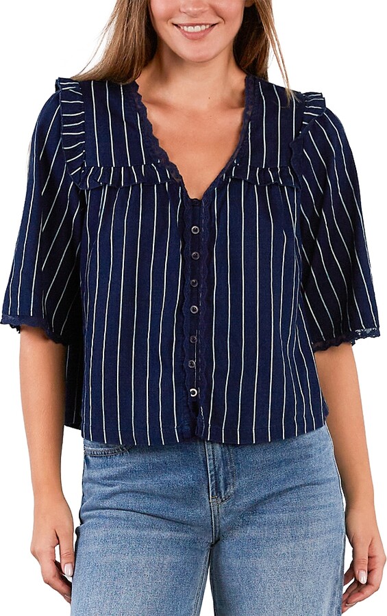 BILLY T Juliet Ruffled Shirt