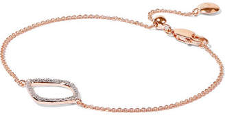 Monica Vinader Riva Kite Rose Gold Vermeil Diamond Bracelet - one size