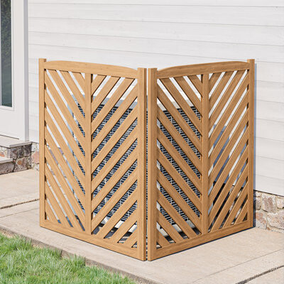 Belleze Wooden Outdoor Privacy Fence Panels (2 Panels)