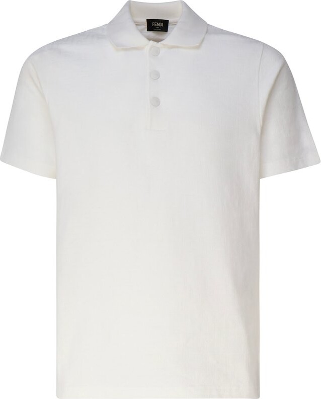 Fendi Short-Sleeved Straight Hem Polo Shirt