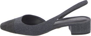 Veronica Beard Denim Slingback Flats