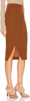 Thumbnail for your product : Enza Costa Cashmere Midi Wrap Skirt in Brown