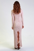 Thumbnail for your product : Nightcap Clothing Long Sleeve Deep V Victorian Gown in Nude