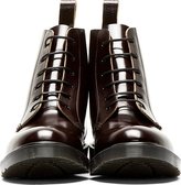 Thumbnail for your product : Dr. Martens Maroon Leather 6-Eye Arthur Boots