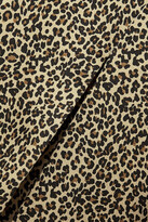 Thumbnail for your product : Nili Lotan Ibiza pleated leopard-print silk crepe de chine pants