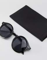 Thumbnail for your product : Pieces Black Round Sunglasses