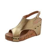 Thumbnail for your product : Royou Yiuoer Sandals Women Platform Wedges Peep Toe Belt Buckle Espadrille Fashion Summer Shoes US 5