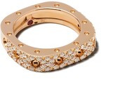 Thumbnail for your product : Roberto Coin 18kt rose gold diamond Pois Moi ring