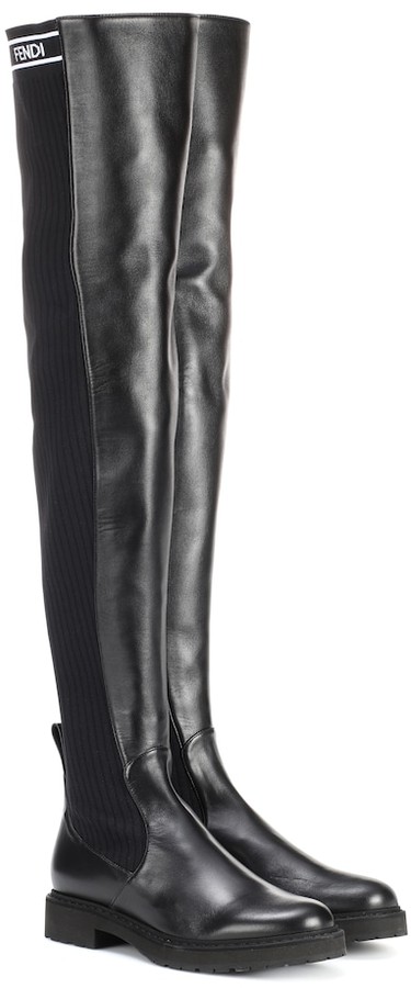 fendi over knee boots