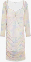 Thumbnail for your product : Monki Sheer sweetheart neckline dress