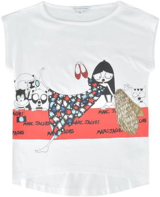 Marc Jacobs Children Girls Runway Print T Shirt