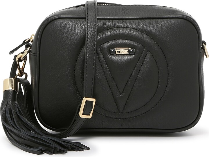 Valentino by Mario Valentino Mia Leather Logo Embossed Crossbody Bag