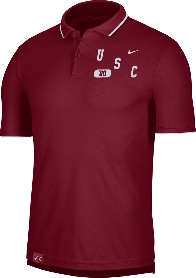 Nike USC Men's DriFIT UV College Polo in Red ShopStyle