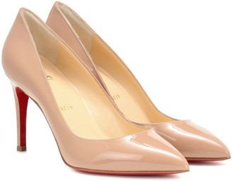 louboutin beige pumps