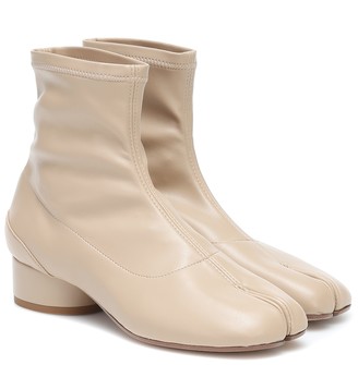 maison margiela tabi leather ankle boots