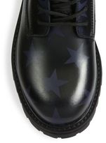 Thumbnail for your product : Valentino Hologram Stars Leather Combat Boots