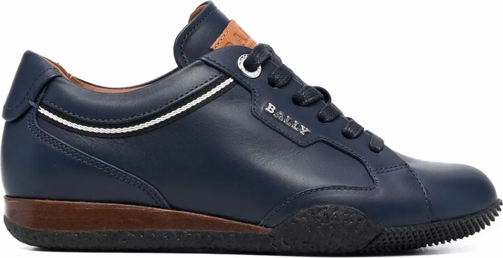 navy blue smart trainers