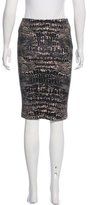 Thumbnail for your product : McQ Alligator Print Bodycon Skirt