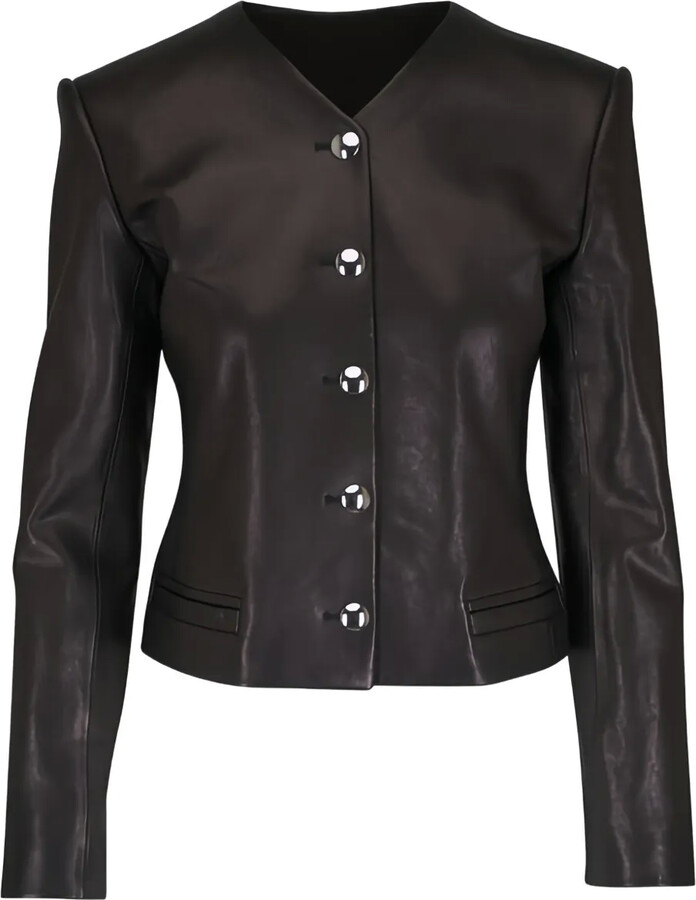 KHAITE Nara leather jacket