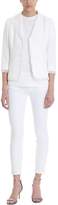 Thumbnail for your product : Tagliatore Adele White Cotton-blend Boucl? Jacket