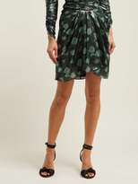 Thumbnail for your product : Isabel Marant Paris Silk-blend Mini Skirt - Womens - Green