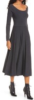 Thumbnail for your product : La Ligne Long Sleeve Pleated Merino Wool Blend Dress