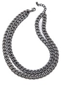 Thumbnail for your product : Kenneth Jay Lane Double Layer Chain Necklace