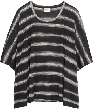 DKNY Oversized striped modal T-shirt