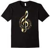 Thumbnail for your product : Dripped in Gold Treble Clef Music Notes T-Shirt