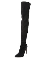 Thumbnail for your product : Sergio Rossi 105mm Matrix Suede Over-The-Knee Boots
