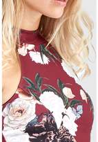 Thumbnail for your product : Select Fashion FLORAL HIGH NECK SKATER DRESS - size 16