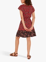 Thumbnail for your product : Fat Face FatFace Maye Floral Print Mini Dress, Brick Red