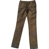 Thumbnail for your product : American Retro Gold Cotton Trousers
