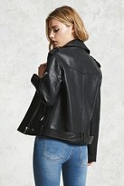 Thumbnail for your product : Forever 21 Faux Leather Moto Zip Jacket