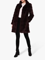 Thumbnail for your product : Hobbs London Ros Faux Fur Coat, Dark Berry