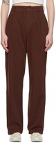 Thumbnail for your product : Lacausa Brown Echo Trousers