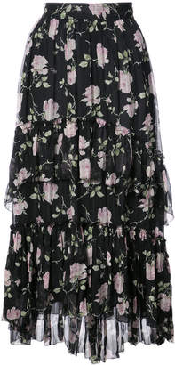 Ulla Johnson midi floral printed skirt