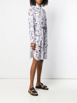 Cédric Charlier Floral Print Shirt Dress