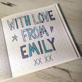 Thumbnail for your product : Claire Sowden Design Personalised Silver Anniversary Book Card