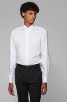 Thumbnail for your product : Boss Slim-fit shirt in easy-iron cotton with double cuffs