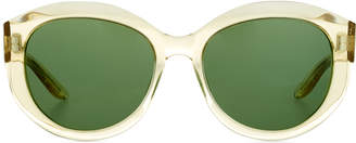 Barton Perreira Patchett Translucent Sunglasses, Champagne/Bottle Green