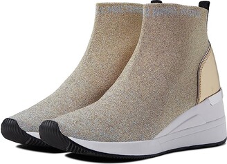 MICHAEL Michael Kors Skyler Bootie (Silver/Pale Gold) Women's Boots